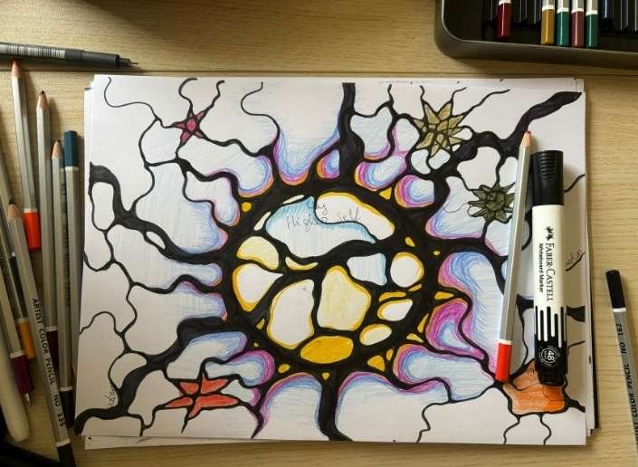 A drawing made in an ExpansionInk session