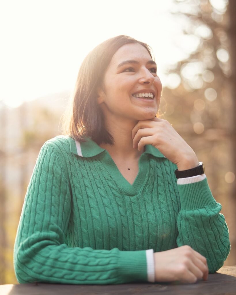 Ana Jomir smiling outdoors