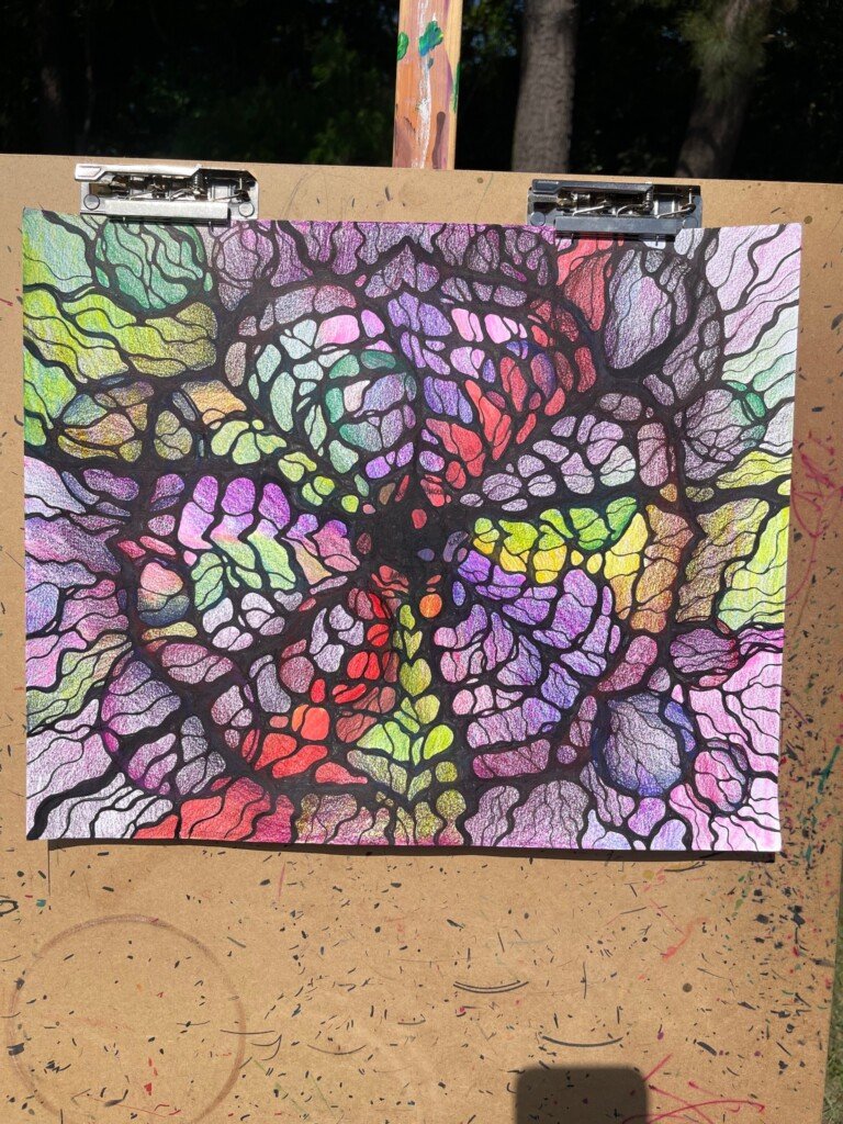 A drawing made in an ExpansionInk session